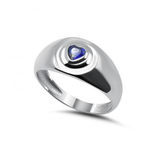 Серебряное кольцо<br> 012022073C, куб.цирконий