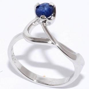 Серебряное кольцо<br> 210590-R-06-88, корунд (сапф.)