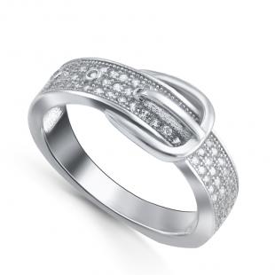 Серебряное кольцо<br> 2111322614, куб.цирконий