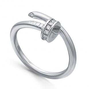 Серебряное кольцо<br> 21SET10026A-113, куб.цирконий