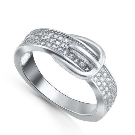 Серебряное кольцо, вставка: куб.цирконий, арт.:2111322614, SilverWings, рис. 1