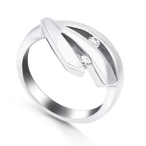 Серебряное кольцо, вставка: куб.цирконий, арт.:21ar0634z/r-148, SilverWings, рис. 1
