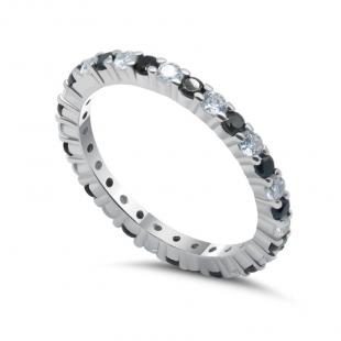 Серебряное кольцо<br> 0111327626B, куб.цирконий