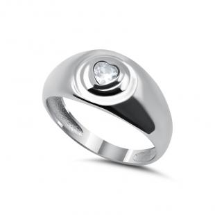 Серебряное кольцо<br> 012022073A, куб.цирконий