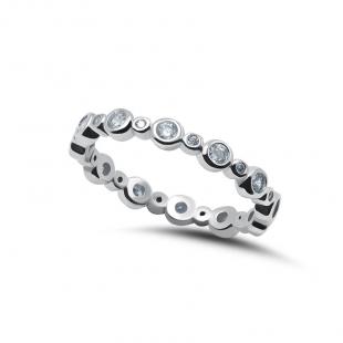 Серебряное кольцо<br> 012022094A, куб.цирконий