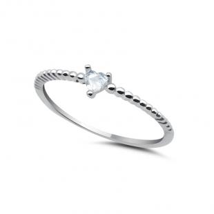 Серебряное кольцо<br> 012022720A, куб.цирконий