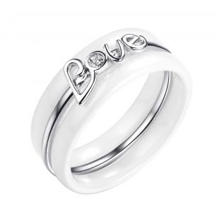Кольцо<br> 0120911029A, керамика, куб.цирконий
