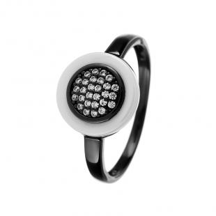 Кольцо<br> 0120911145A-B, керамика, куб.цирконий