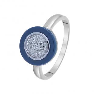 Кольцо<br> 0120911145C, керамика, куб.цирконий