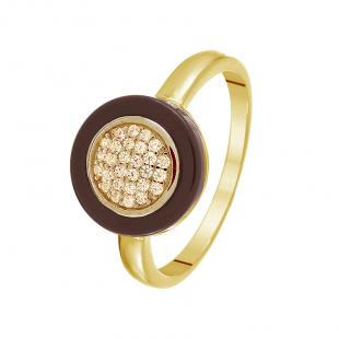 Кольцо<br> 0120911145GP-P, керамика, куб.цирконий