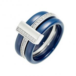 Кольцо<br> 0120911263C, керамика, куб.цирконий