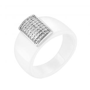 Кольцо<br> 0120911363A, керамика, куб.цирконий