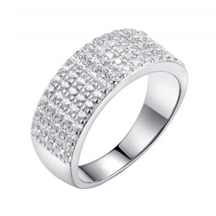 Кольцо<br> 0120911411A, куб.цирконий