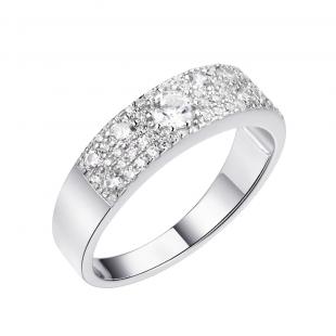 Кольцо<br> 0120911435A, куб.цирконий