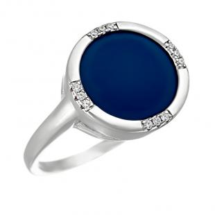 Кольцо<br> 0120911489C-M, керамика матовая, куб.цирконий