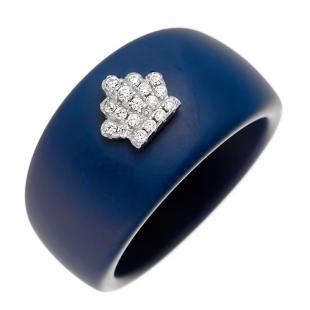 Кольцо<br> 0120911609C-M, керамика матовая, куб.цирконий