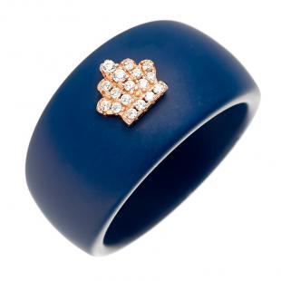 Кольцо<br> 0120911609PGP-C-M, керамика матовая, куб.цирконий