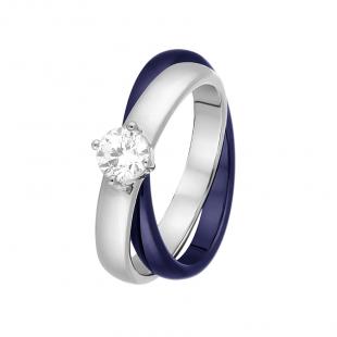 Кольцо<br> 0120911708C, керамика, куб.цирконий