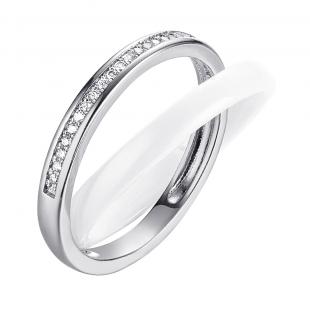Кольцо<br> 0120911779A, керамика, куб.цирконий