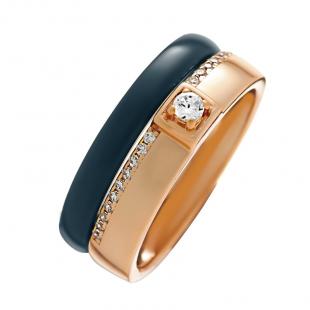 Кольцо<br> 0120911790PGP-C-M, керамика матовая, куб.цирконий