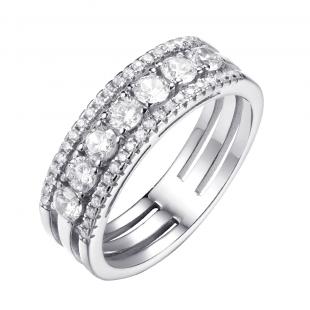 Кольцо<br> 0120911792A, куб.цирконий