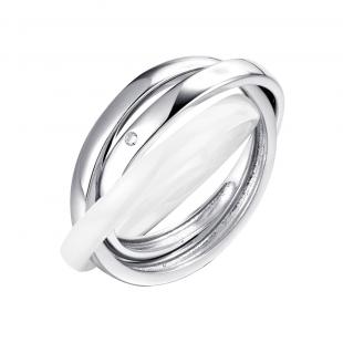 Кольцо<br> 0120911794A, керамика, куб.цирконий