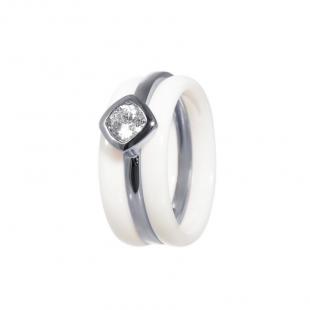 Кольцо<br> 0120911797A, керамика, куб.цирконий
