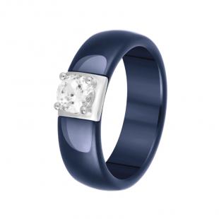 Кольцо<br> 0120911818C, керамика, куб.цирконий