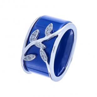 Кольцо<br> 0120911981CCF, керамика, куб.цирконий