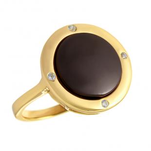 Кольцо<br> 0120912177GP-P, керамика, куб.цирконий