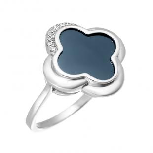 Кольцо<br> 0120912183C, керамика, куб.цирконий