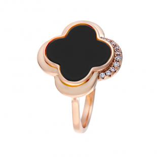 Кольцо<br> 0120912183PGP-B, керамика, куб.цирконий