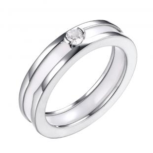 Кольцо<br> 0120912327A, керамика, куб.цирконий