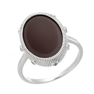 Кольцо<br> 0120912377P-M, керамика матовая, куб.цирконий