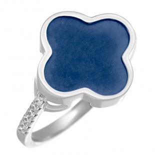 Кольцо<br> 0120912492C-M, керамика, куб.цирконий