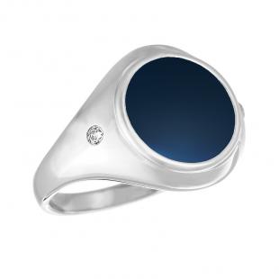 Кольцо<br> 0120912494C-M, керамика матовая, куб.цирконий