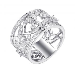 Кольцо<br> 0120913043A, куб.цирконий