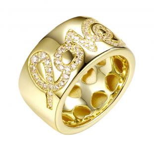 Кольцо<br> 0120913099GP, куб.цирконий