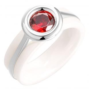 Кольцо<br> 012091348724A-D, керамика, куб.цирконий