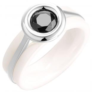 Кольцо<br> 012091348733A-B, керамика, куб.цирконий