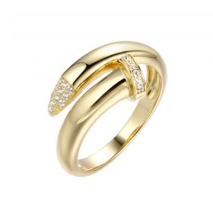 Кольцо<br> 0120913789GP, куб.цирконий