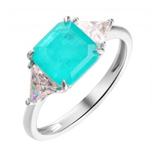Кольцо<br> 0120915300CB13, куб.цирконий, ситалл