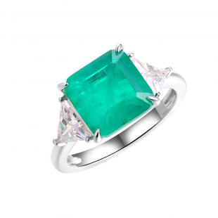 Кольцо<br> 0120915381E, куб.цирконий, ситалл