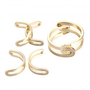 Кольцо<br> 0120916377GP, куб.цирконий