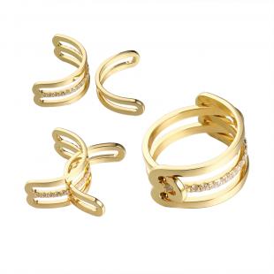 Кольцо<br> 0120916396GP, куб.цирконий