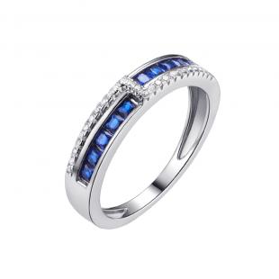 Кольцо<br> 01209258375CCF, шпинель синт., куб.цирконий