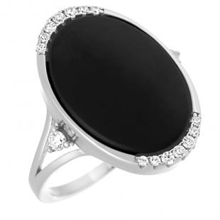 Кольцо<br> 012094862B-M, керамика матовая, куб.цирконий