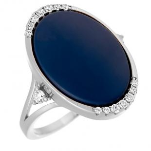 Кольцо<br> 012094862C-M, керамика матовая, куб.цирконий