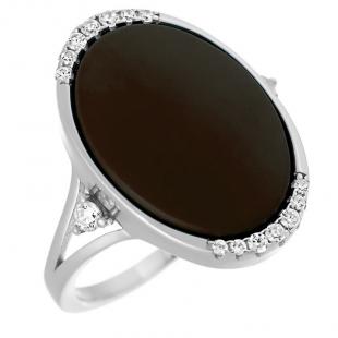 Кольцо<br> 012094862P-M, керамика матовая, куб.цирконий