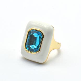 Кольцо бижутерия<br> 012211109GP-N, кристалл "swarovski", керамика